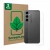 Face avant d’un emballage produit avec le logo de la marque ScreenLeaf. À côté, l’appareil Samsung Galaxy S24 FE (Arrière) est