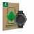 Face avant d’un emballage produit avec le logo de la marque ScreenLeaf. À côté, l’appareil Mobvoi Ticwatch Atlas est représent