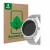 Face avant d’un emballage produit avec le logo de la marque ScreenLeaf. À côté, l’appareil Powerwill Smartwatch 1.27" est repr