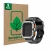 Face avant d’un emballage produit avec le logo de la marque ScreenLeaf. À côté, l’appareil HS Smartwatch 2" est représenté ave