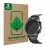Face avant d’un emballage produit avec le logo de la marque ScreenLeaf. À côté, l’appareil Banlvs Smartwatch 1.39" est représe