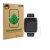 Face avant d’un emballage produit avec le logo de la marque ScreenLeaf. À côté, l’appareil Amazfit Active 2 (rectangulaire) es