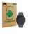 Face avant d’un emballage produit avec le logo de la marque ScreenLeaf. À côté, l’appareil Samsung Galaxy Watch 8 (40 mm) est 