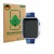 Face avant d’un emballage produit avec le logo de la marque ScreenLeaf. À côté, l’appareil Oliimptek T45 est représenté avec l
