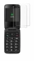 Image de l'appareil Panasonic KX-TU410 avec une grande variété de protections d'écran.