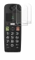 Image de l'appareil Panasonic KX-TGU130 avec une grande variété de protections d'écran.